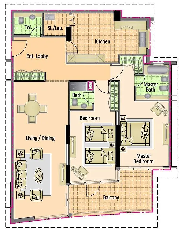 Nojoum Hotel Apartments Llc Dubai 4*,